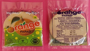 Orange Appalam (Papad)